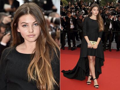 Blondeau, en la alfombra roja de Cannes, invitada por L’Oreal.