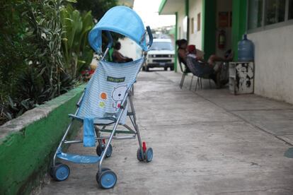 Al albergue Jesús El Buen Pastor en Tapachula, Estado de Chiapas, también llegan muchas madres con sus bebés..