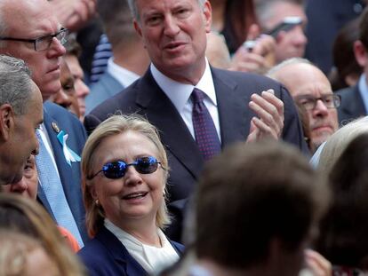 Hillary Clinton, el 11-S en Nueva York.