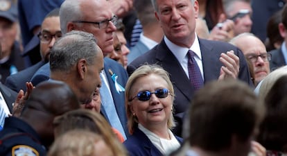 Hillary Clinton, el 11-S en Nueva York.