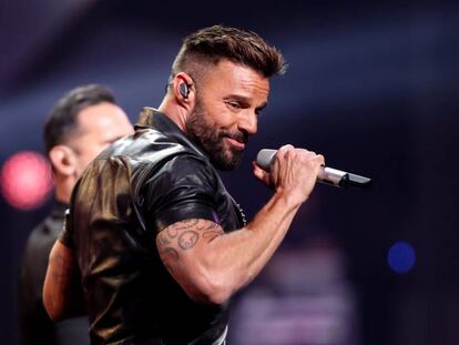 El cantante puertorriqueño Ricky Martin en el escenario de la Quinta Vergara.