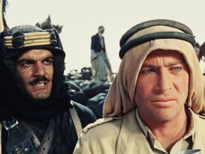 Fotograma de &#039;Lawrence de Arabia&#039;, con Omar Sharif y Peter O&#039;Toole.
