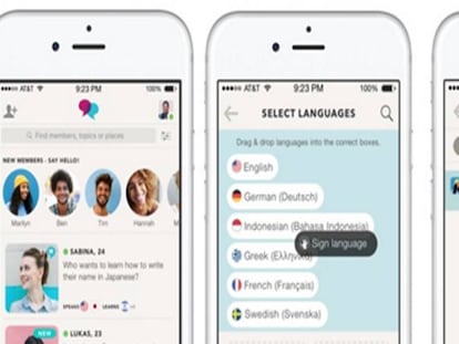 Las t&iacute;picas quedadas para practicar un idioma se han trasladado a la pantalla de los m&oacute;viles gracias a aplicaciones como Tandem.