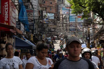 Una calle de la favela Rocihna, en Río de Janeiro, el pasado 16 de enero.