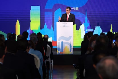 El presidente del gobierno, Pedro Sánchez, en la clausura del Spain Investors Day.