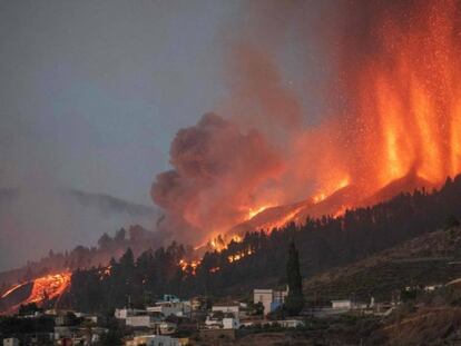 Erupción del volcán en la isla de La Palma.