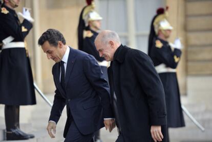 Nicolas Sarkozy (izquierda) y Yorgos Papandreu, en el Elíseo.