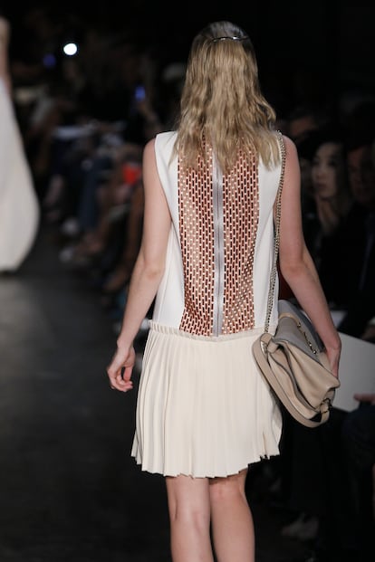 A Victoria Beckham design seen on the catwalk in 2011.

