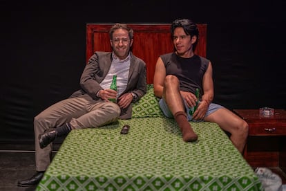 Los actores durante el estreno de la obra de teatro el pasado miércoles 2 de agosto.
