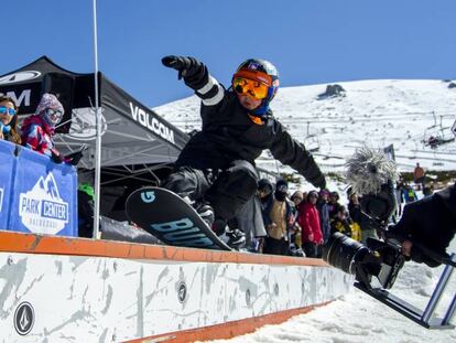 Competidor amateur del Slaugther Snow Freestyle