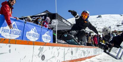 Competidor amateur del Slaugther Snow Freestyle