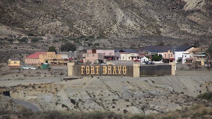 Uno de los tres poblados temáticos que pueden visitarse en el desierto de Tabernas, en Almería, donde se han rodado más de 300 películas.