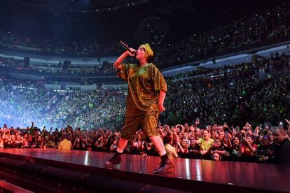 Billie Eilish durant un concert a Miami, el març del 2020.