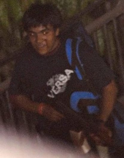 Kasab, durante el atentado.