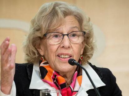 La alcaldesa de Madrid, Manuela Carmena.