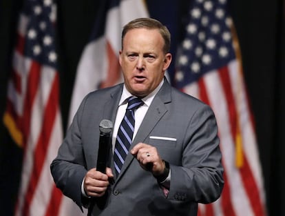 El exportavoz de la Casa Blanca, Sean Spicer.