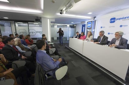 Reunión del comité ejecutivo del PP en Vitoria