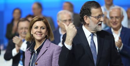 Cospedal y Rajoy, en el congreso del PP.