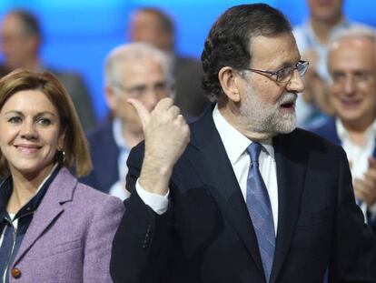 Cospedal y Rajoy, en el congreso del PP.