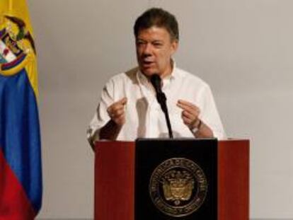 En la imagen, el presidente de Colombia, Juan Manuel Santos. EFE/Archivo