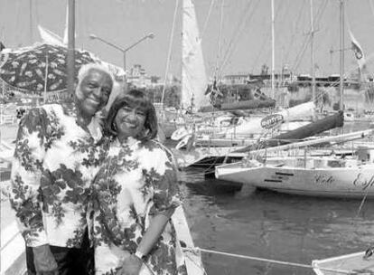 Pedro Knight y Celia Cruz, en una imagen de 1995.