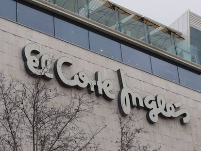 Fachada de El Corte Inglés de la calle de Serrano, en Madrid.