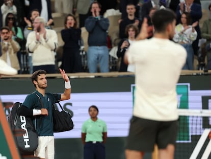 Alcaraz y Musetti, semifinales de Roland Garros 2025, en imágenes