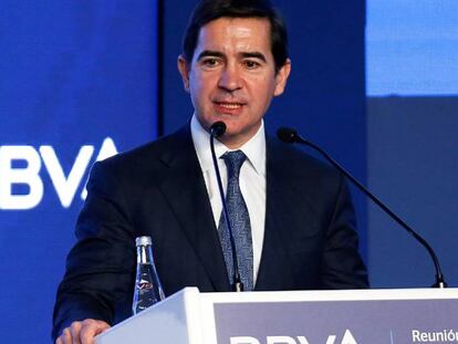 Presidente de BBVA, Carlos Torres.