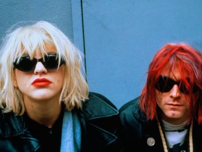 Courtney Love y Kurt Cobain, en una imagen de 1992.