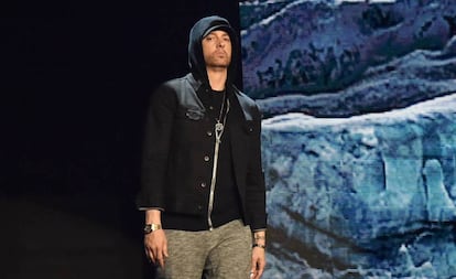 Eminem, en un concierto en Londres en 2017.