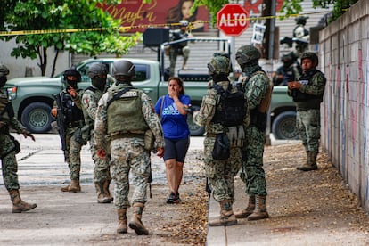 Elementos del Ejército Mexicano, en Culiacán, Sinaloa, el 4 de julio de 2025.