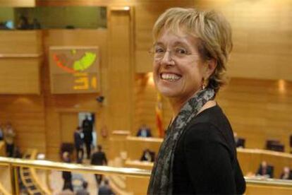 La consejera de Cultura catalana, Caterina Mieras, ayer en el Senado.