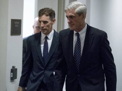 El fiscal especial de la trama rusa, Robert Mueller, en junio