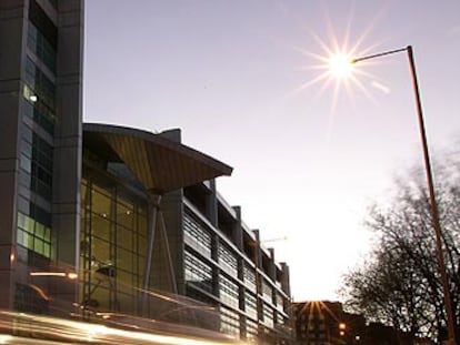 Imagen del Hospital Universitario de Londres donde se encuentra ingresado el italiano Mario Scaramella.
