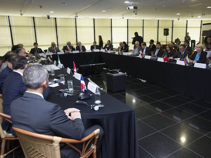 Reunião de procuradores de 11 países, em Brasília.