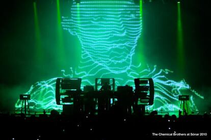 The Chemical Brothers en una actuación del Sónar 2010