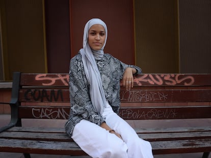 Khaoula El Kamouni,  una de las tres profesoras de islam de la Comunidad de Madrid, en julio de 2021.