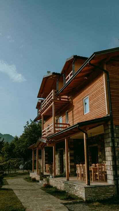 La casa de huéspedes Bujtina Dini, en Albania.