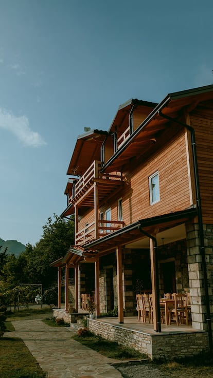 La casa de huéspedes Bujtina Dini, en Albania.