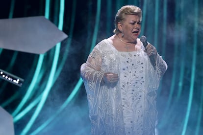 Paquita la del Barrio, durante su actuación en los Premios Billboard en septiembre pasado.