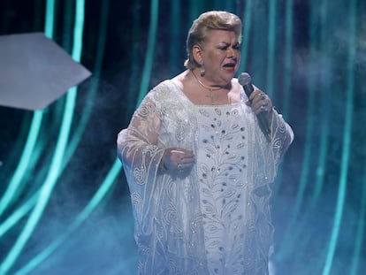 Paquita la del Barrio, durante su actuación en los Premios Billboard en septiembre pasado.