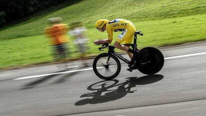 Christopher Froome, en la 18ª etapa del Tour de Francia.