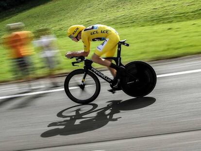Christopher Froome, en la 18ª etapa del Tour de Francia.