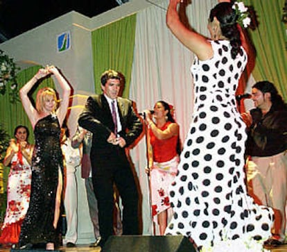 Antonio Banderas y Melanie Griffith, durante la fiesta de Los Ángeles.