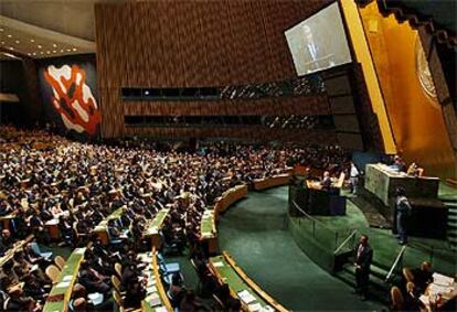 Bush habla hoy ante la Asamblea General de la ONU.