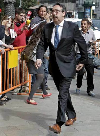 El sastre José Tomas a la entrada del TSJ de Valencia