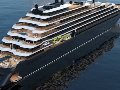 Exterior de una de las embarcaciones de Ritz-Carlton Yatch Collection.