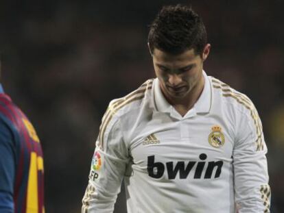 Messi y Cristiano, en un partido en el Bernabéu. 
