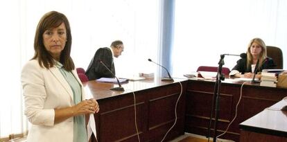 La exalcaldesa de Jerez de la Frontera (Cádiz), Pilar Sánchez, durante el juicio celebrado este miércoles.