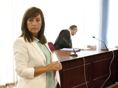 La exalcaldesa de Jerez de la Frontera (C&aacute;diz), Pilar S&aacute;nchez, durante el juicio celebrado este mi&eacute;rcoles.